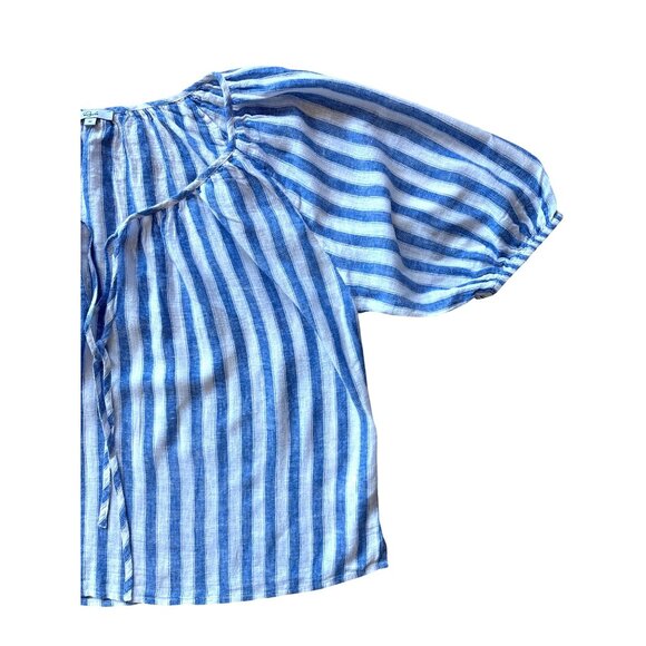 Rails Blouse Kirstie Top Casablanca Stripe Size Medium Linen Blend $168. Striped - Picture 4 of 8